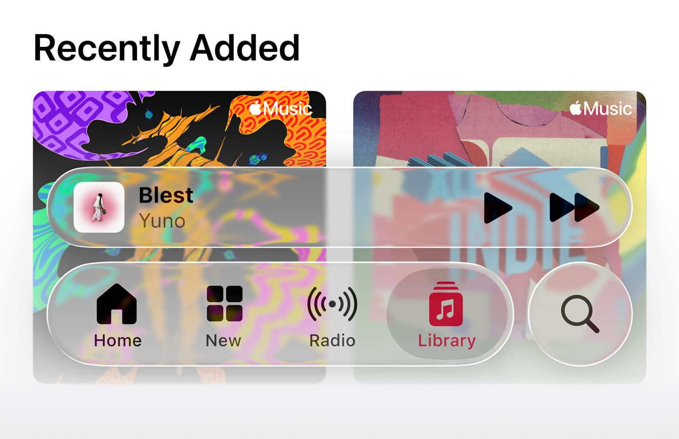 Liquid Glass Interface